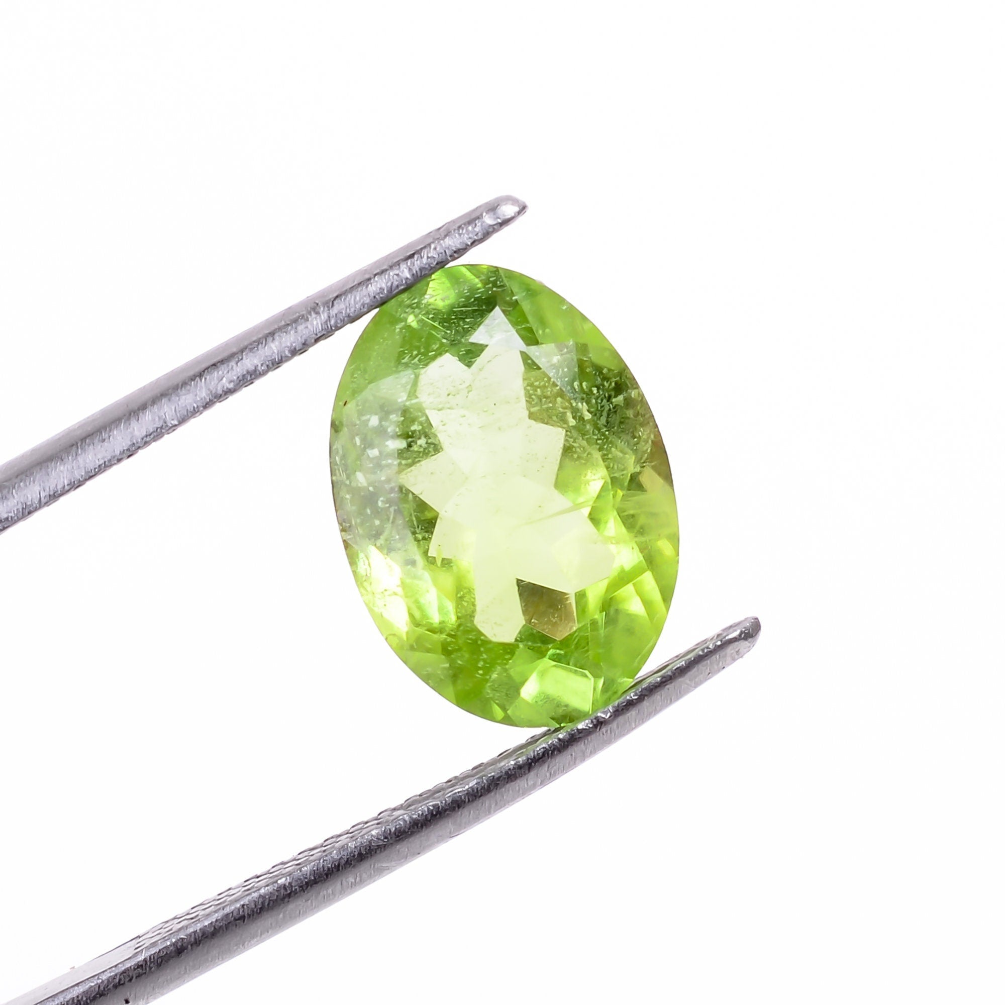 peridot natural oval shape cut stone loose gemstone